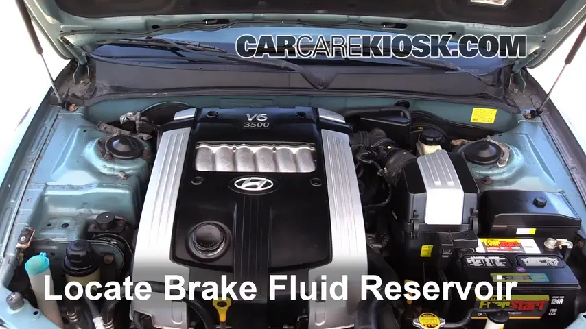2004 Hyundai XG350 L 3.5L V6 Brake Fluid Check Fluid Level